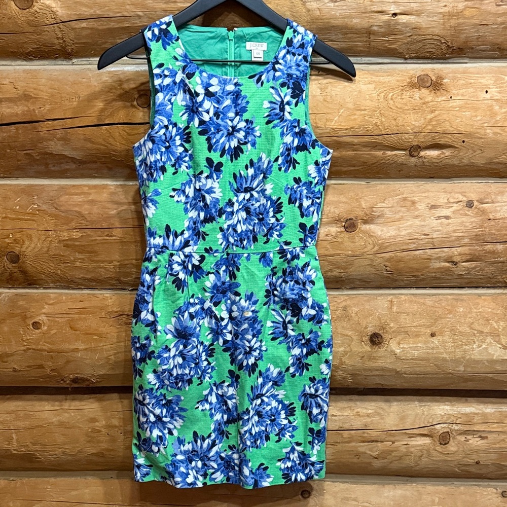 J. Crew floral sheath dress 00